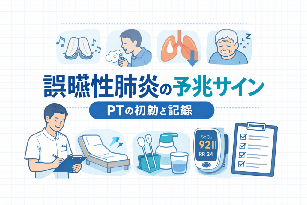 誤嚥性肺炎の予兆サイン【PT の初動と記録】 | rehabilikun