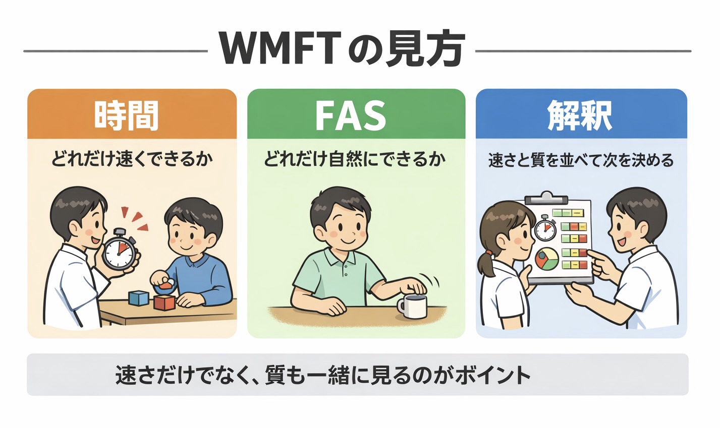 WMFT の見方をまとめた図版
