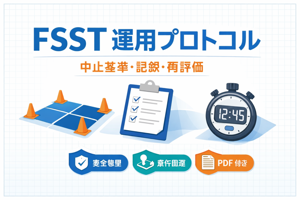 FSST運用プロトコル｜中止基準・記録・再評価【PDF付き】 | rehabilikun