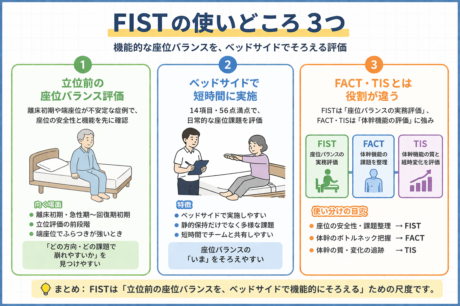 FIST の使いどころ 3 つをまとめた図版