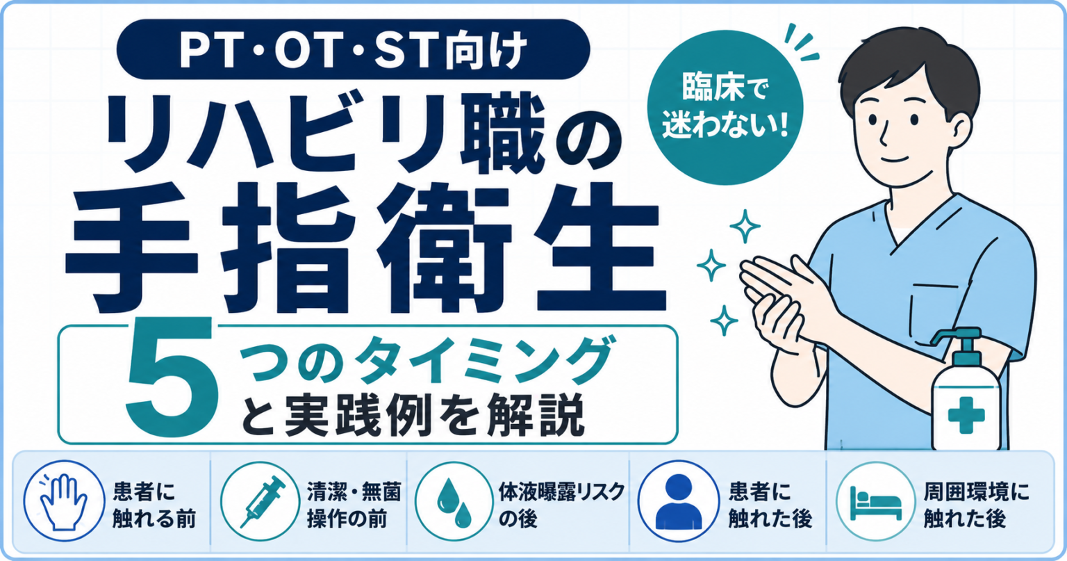PT・OT・STの手指衛生|5つのタイミングと臨床例 | rehabilikun